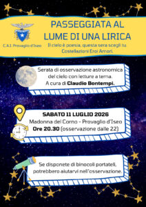 Passeggiata al lume di una Lirica – 11 luglio 2026